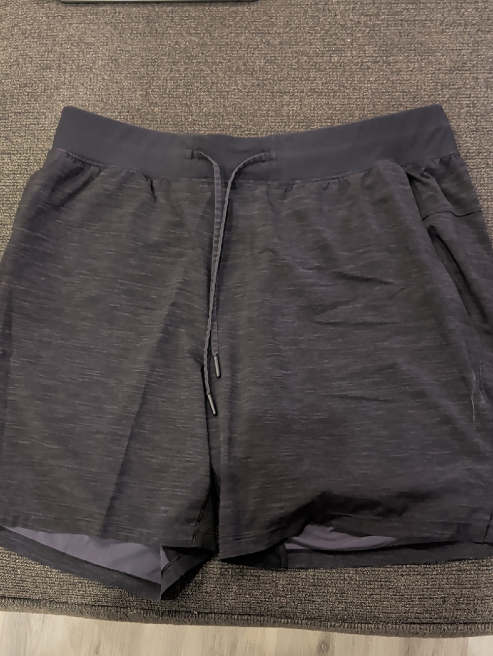 Lululemon THE Shorts Linerless 7inch - Black Pattern